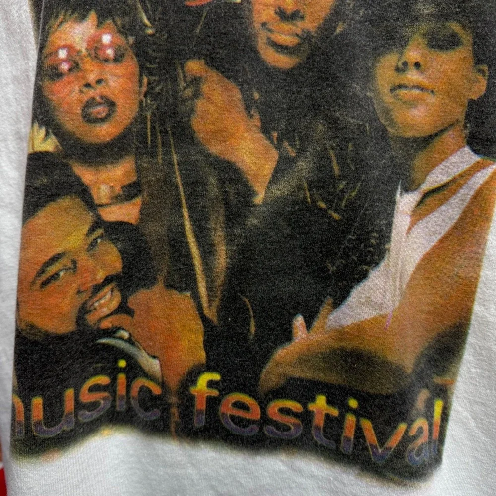 Vintage Essence Music Festival Concert T Shirt Mens XL 2002 White Band Tee
